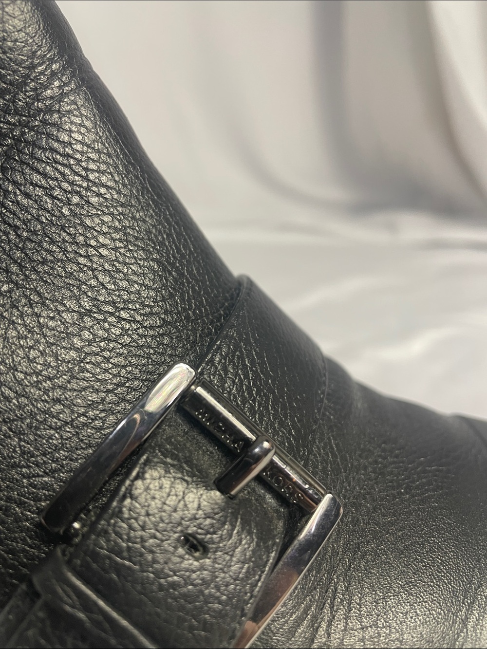 Michael Kors Black Leather Ankle Boots - Picture 5 of 12